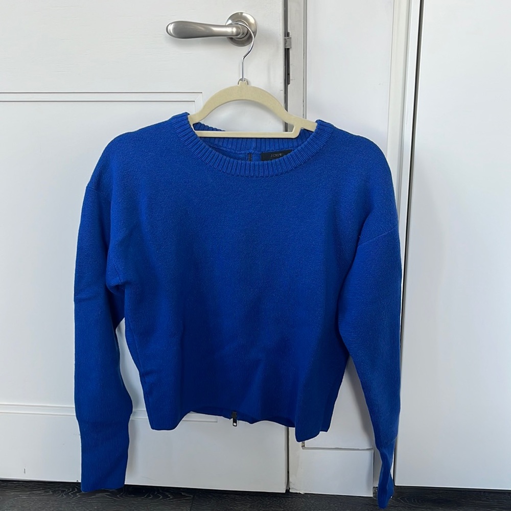 Blue JCrew sweater, size M